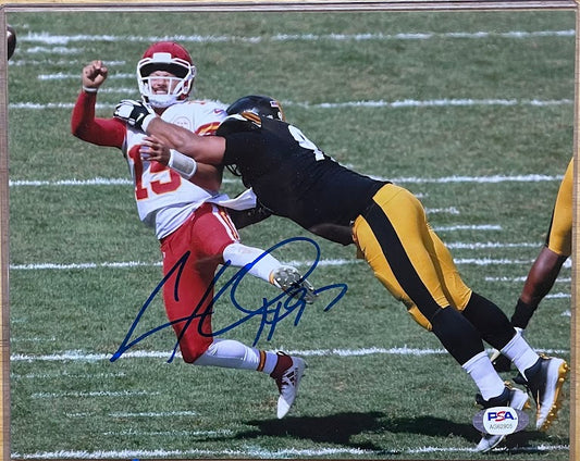 Cam Heyward Autographed 8x10 Photo PSA COA Steelers Mahomes