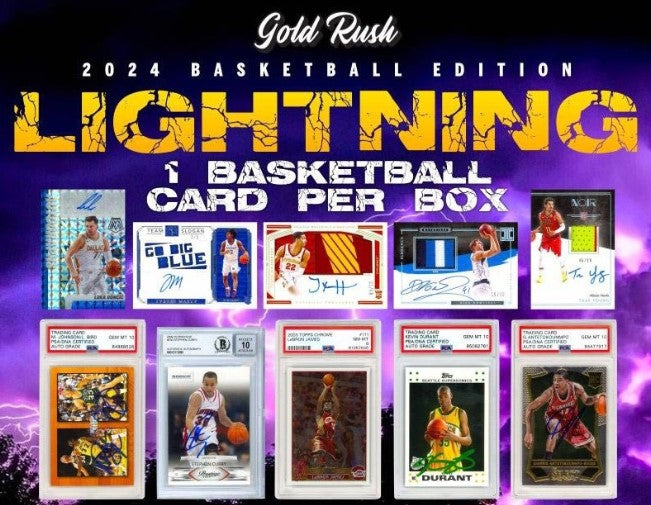 Gold Rush 2024 Lightning Basketball Card | PICK 1 Team | GET 2 RANDOM TEAMS | *BREAK#DAV689*