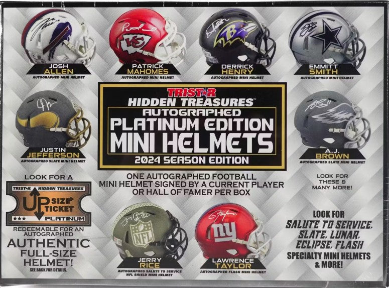 Tristar 2024 Platinum MINI FOOTBALL HELMET Season Edition | PICK 1 TEAM | GET 3 RANDOM TEAMS | $24/Spot or 2 for $47* | BREAK#DAV651*