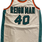 Shawn Kemp Autographed "Reign Man" Custom Basketball Jersey JSA COA Cavs Sonics