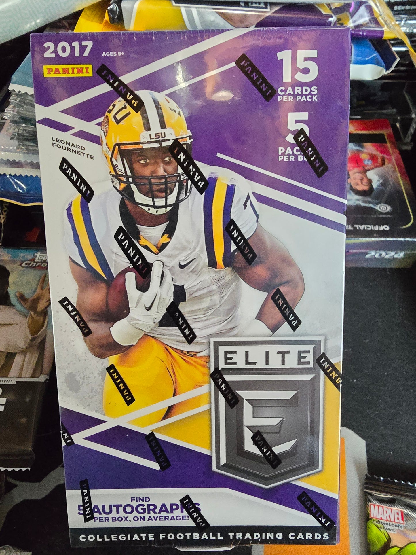 FIVE AUTOS!! 2017 Panini Elite Collegiate Football Fat Pack Mahomes RC??