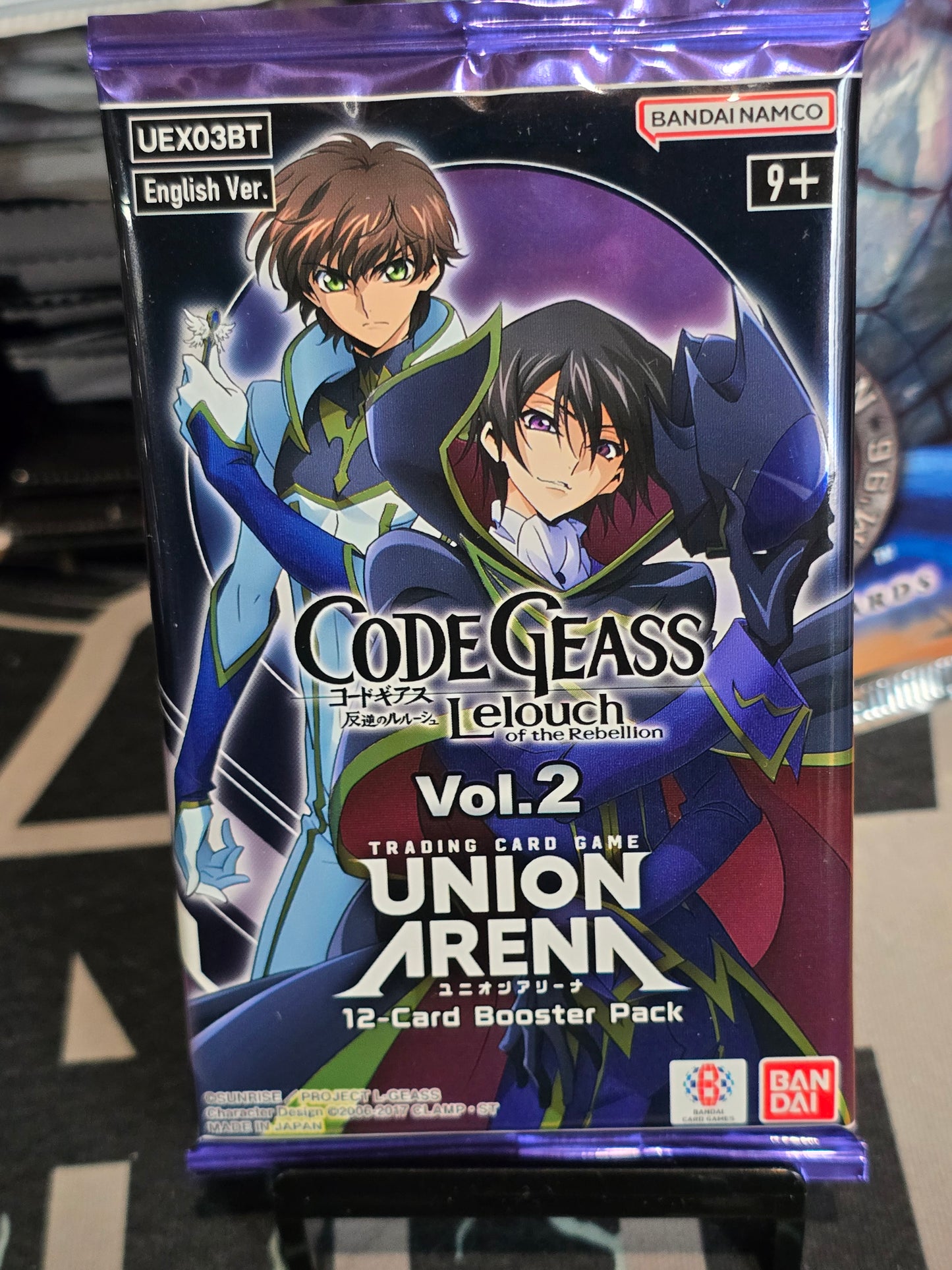 Code Geass LeLouch of the Rebellion Vol. 2 Union Arena Booster Pack! 12 cards! Bandai/Namco