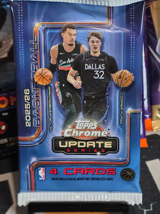 2026 Topps CHROME UPDATE Basketball Blaster Pack