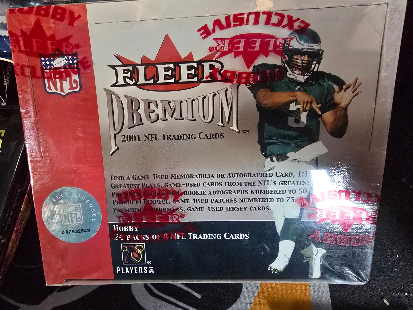2001 Fleer Premium Football Hobby Box - Brees and Vick Rookie Year!