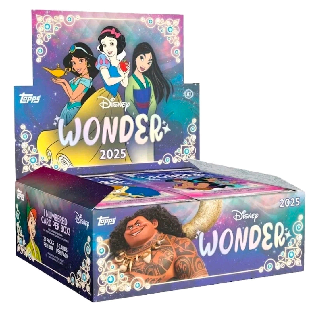 Disney 2025 Topps Wonder Hobby Box - chase autos and sketch cards! 20 packs