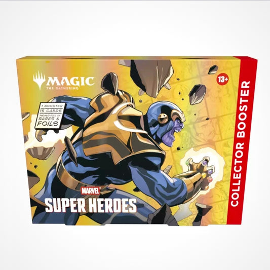 Marvel Super Heroes MTG Magic The Gathering COLLECTOR BOOSTER Pack Box