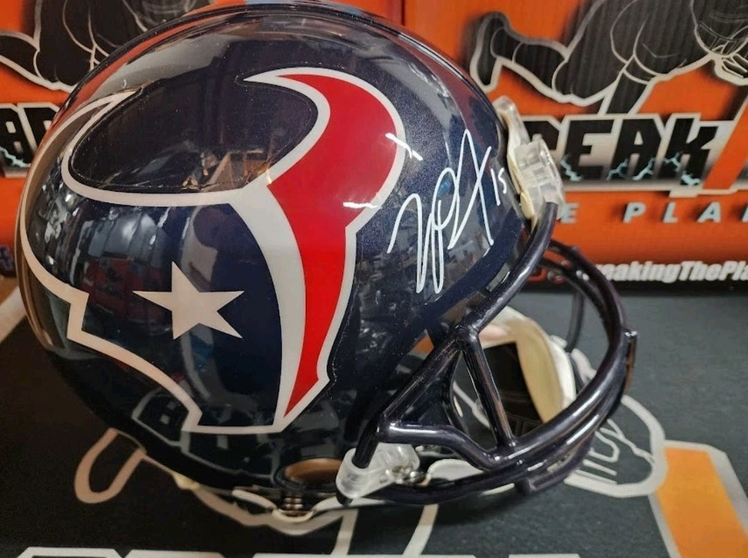 Will Fuller Autographed Authentic Texans Full Size Helmet JSA COA