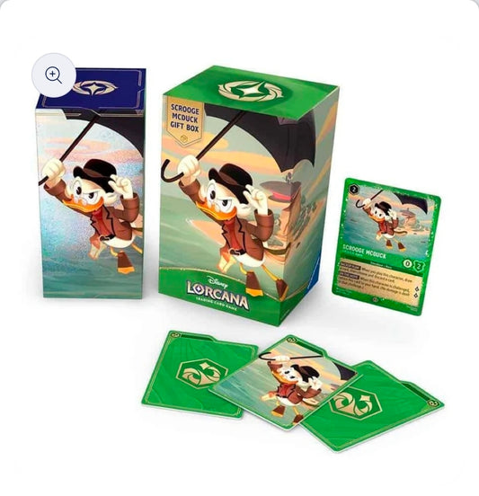 Disney Lorcana Scrooge McDuck Winterspell Gift Set - 5 booster packs plus promo!