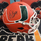 AMP Warren Sapp Auto Full Size Helmet Miami Hurricanes Fanatics COA Bucs