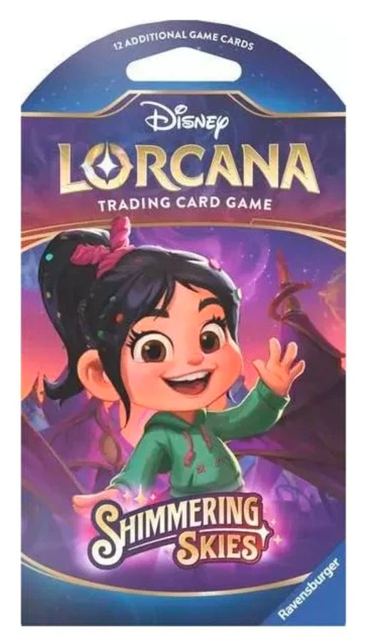 Disney Lorcana Shimmering Skies SLEEVED Booster Pack - 12 cards!