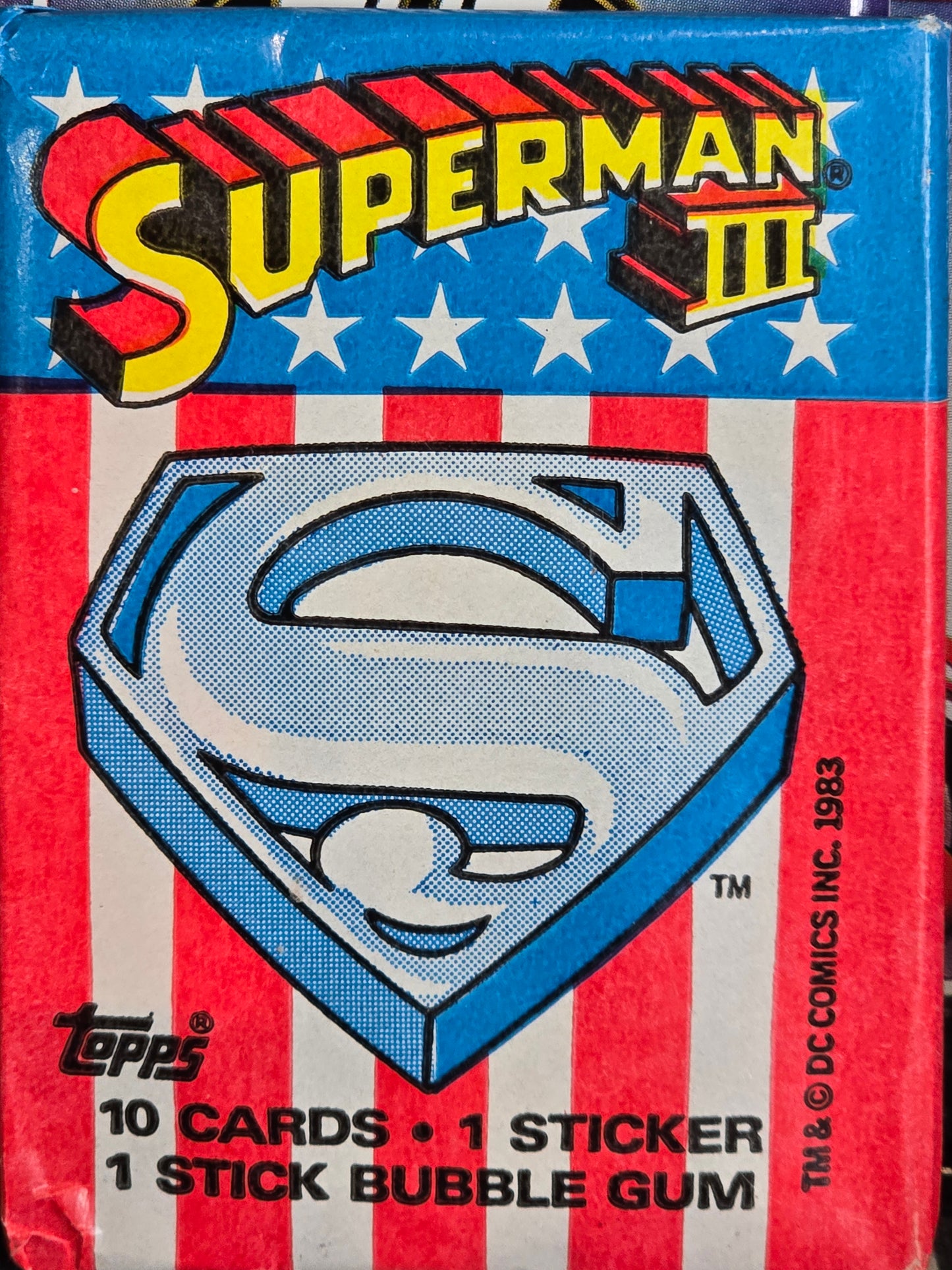 1983 Topps Superman III Pack