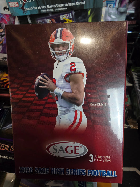 THREE AUTOS! 2026 Sage High Series Football Blaster Hobby Box