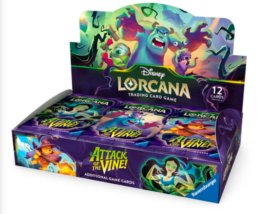 Disney Lorcana Attack of the Vine! Booster Box (24 booster packs!)