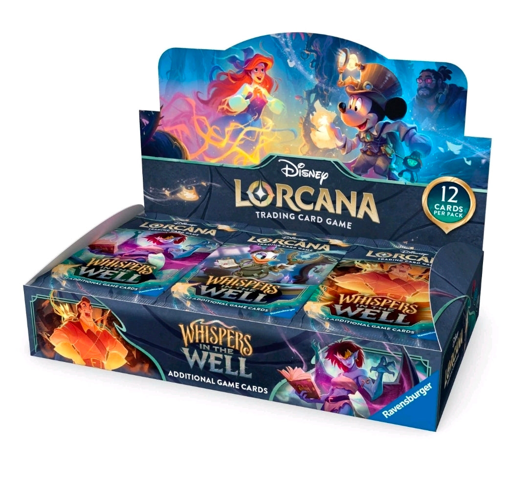 Disney Lorcana Whispers In The Well Booster Box - 24 packs!