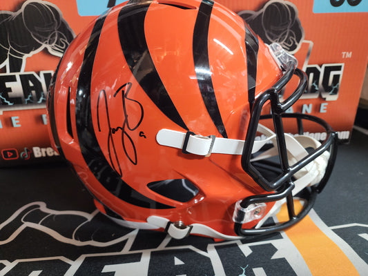 Joe Burrow Autographed Bengals Full Size Helmet Fanatics COA