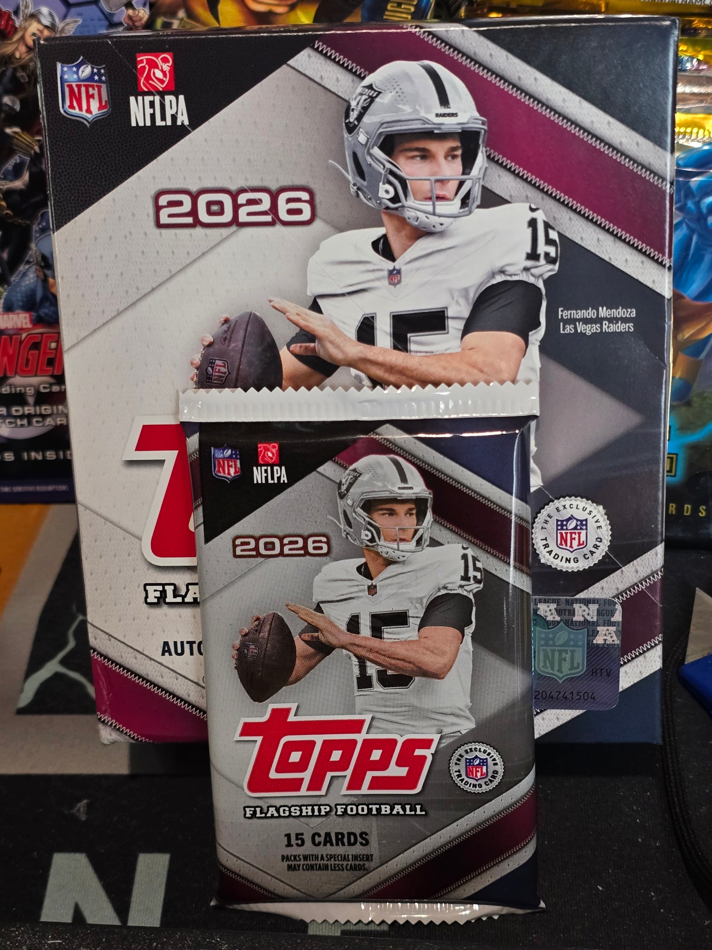 ONE PACK 2026 Topps Flagship Football Mega Box PACK