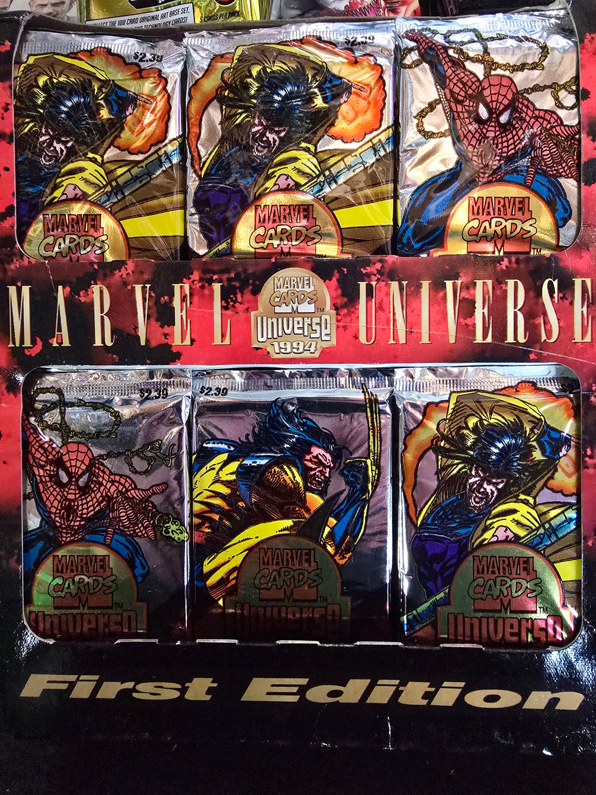 ONE PACK Marvel Cards Universe First Edition 1994 JUMBO Hobby Pack