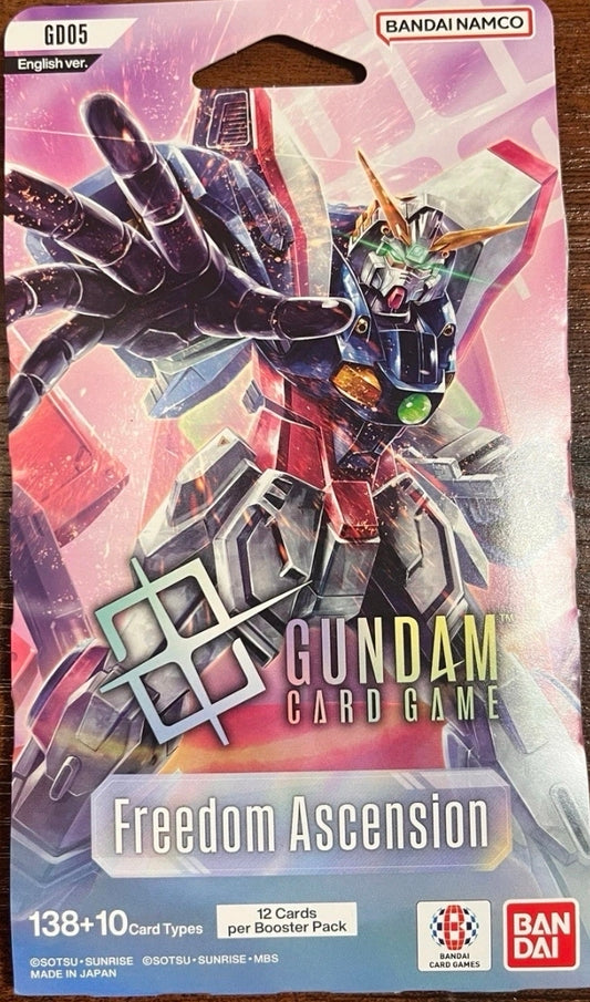 Gundam Freedom Ascension SLEEVED Booster Pack Bandai Namco GD05