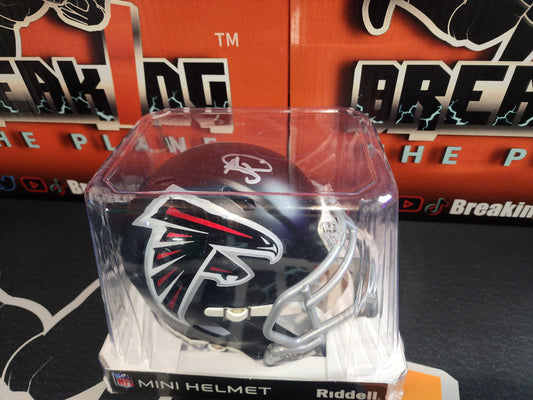 Andre Rison Autographed Mini Helmet Atlanta Falcons Beckett COA