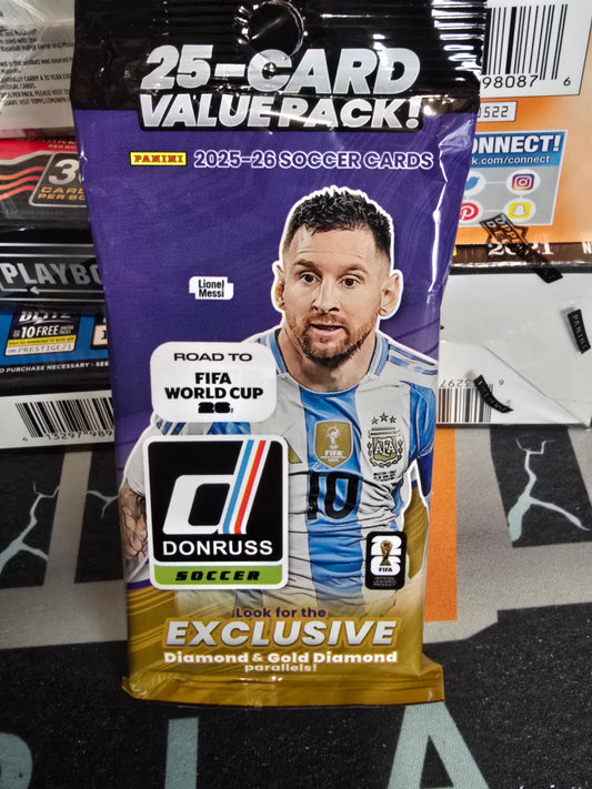 2025-2026 Donruss Soccer Road to the FIFA World Cup Fat Pack Hanger Pack