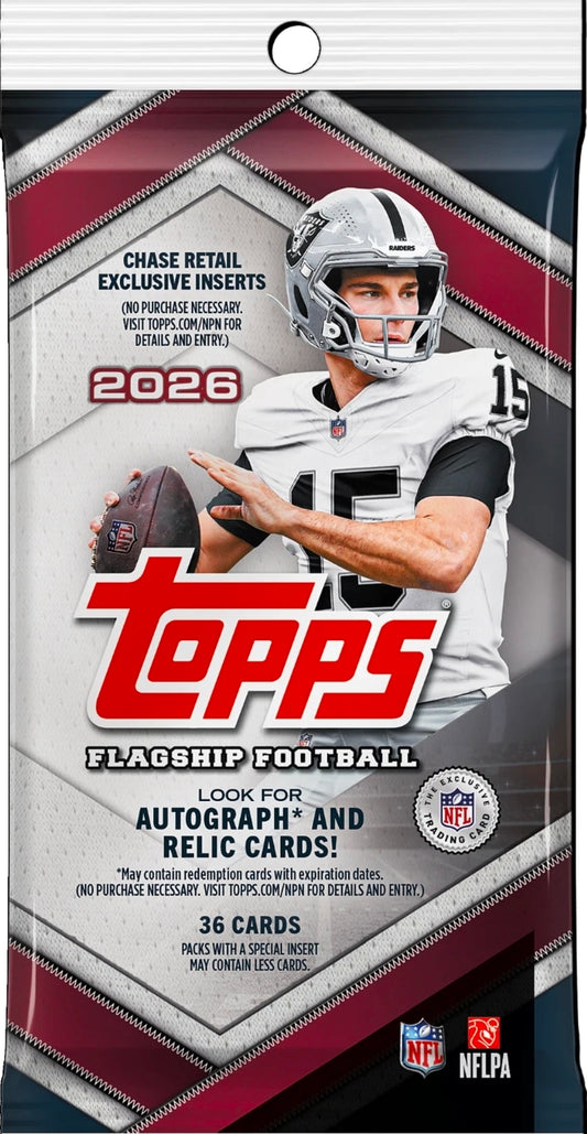 2026 Topps Flagship Football Hanger Pack Fat Pack