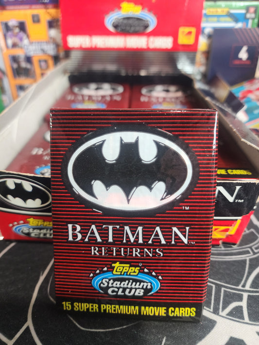 Topps Stadium Club Batman Returns 1992 Wax Pack Personal Break!