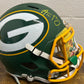 Aaron Rodgers AMP Specialty Autographed Full Size Helmet Green Bay Packers Fanatics COA with visor