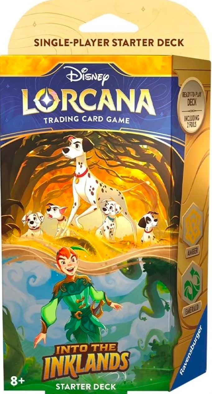 Disney Lorcana Into The Inklands Starter Deck, includes 1 booster pack!