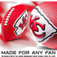 NEW! Franklin Sports NFL Kansas City Chiefs Football - Kids Foam Football - Soft Junior Size 8.5" Ball with 3D Logos - Perfect for Gameday + Tailgates