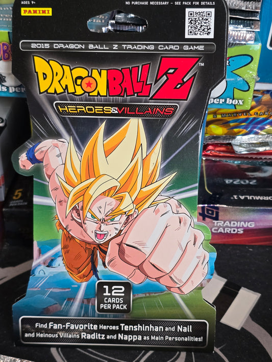 Panini 2015 Dragonball Z Card Game TCG Heroes & Villains Booster Pack