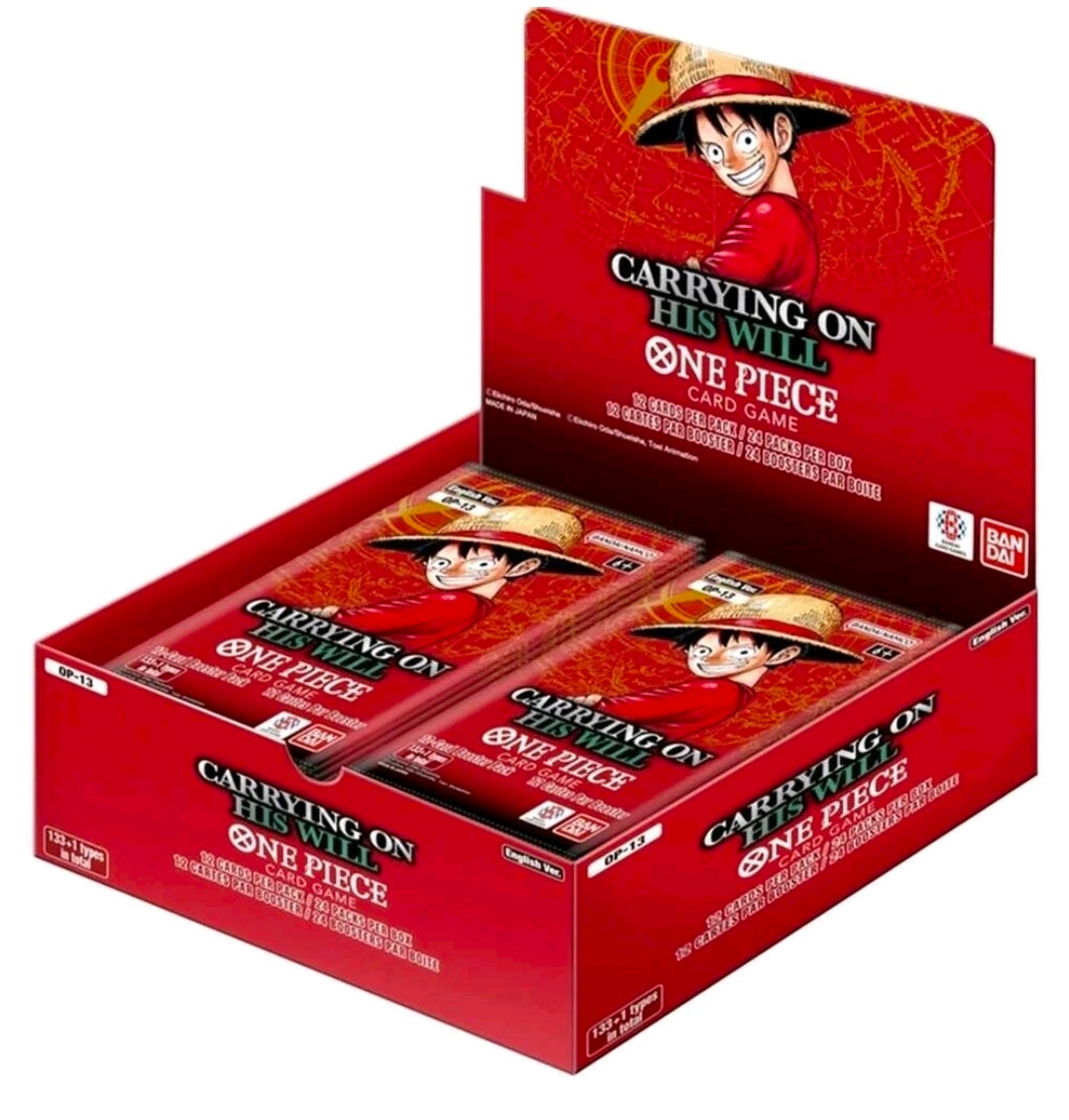 One Piece "Carrying on His Will" Booster Pack! 12 cards! Bandai/Namco