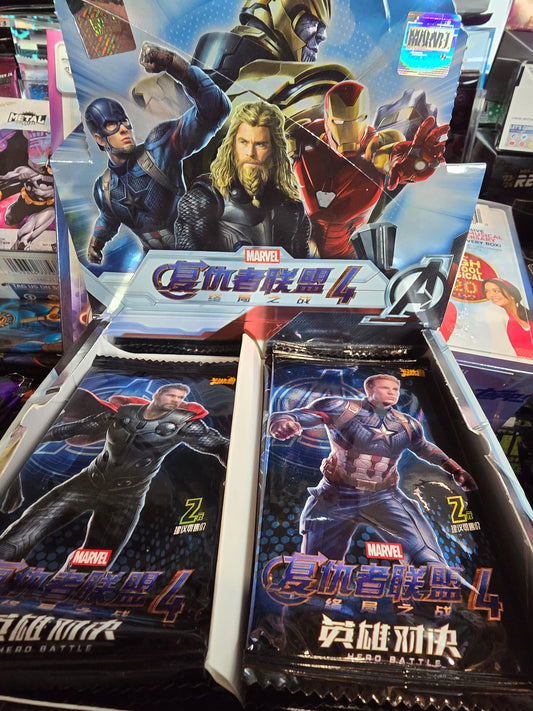 Kayou Marvel Hero Battle Avengers Endgame International Chinese Hobby Pack