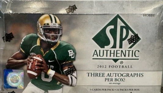 2012 Upper Deck SP Authentic Football Hobby Box - 3 autos!!