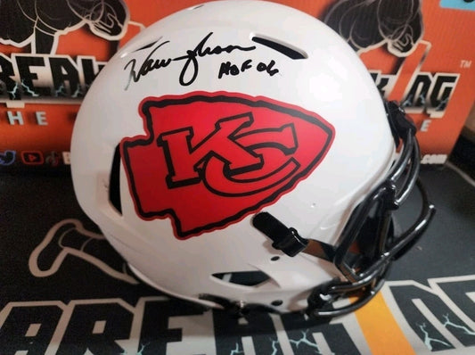 Warren Moon Autographed Chiefs Lunar Authentic Full Size Beckett COA