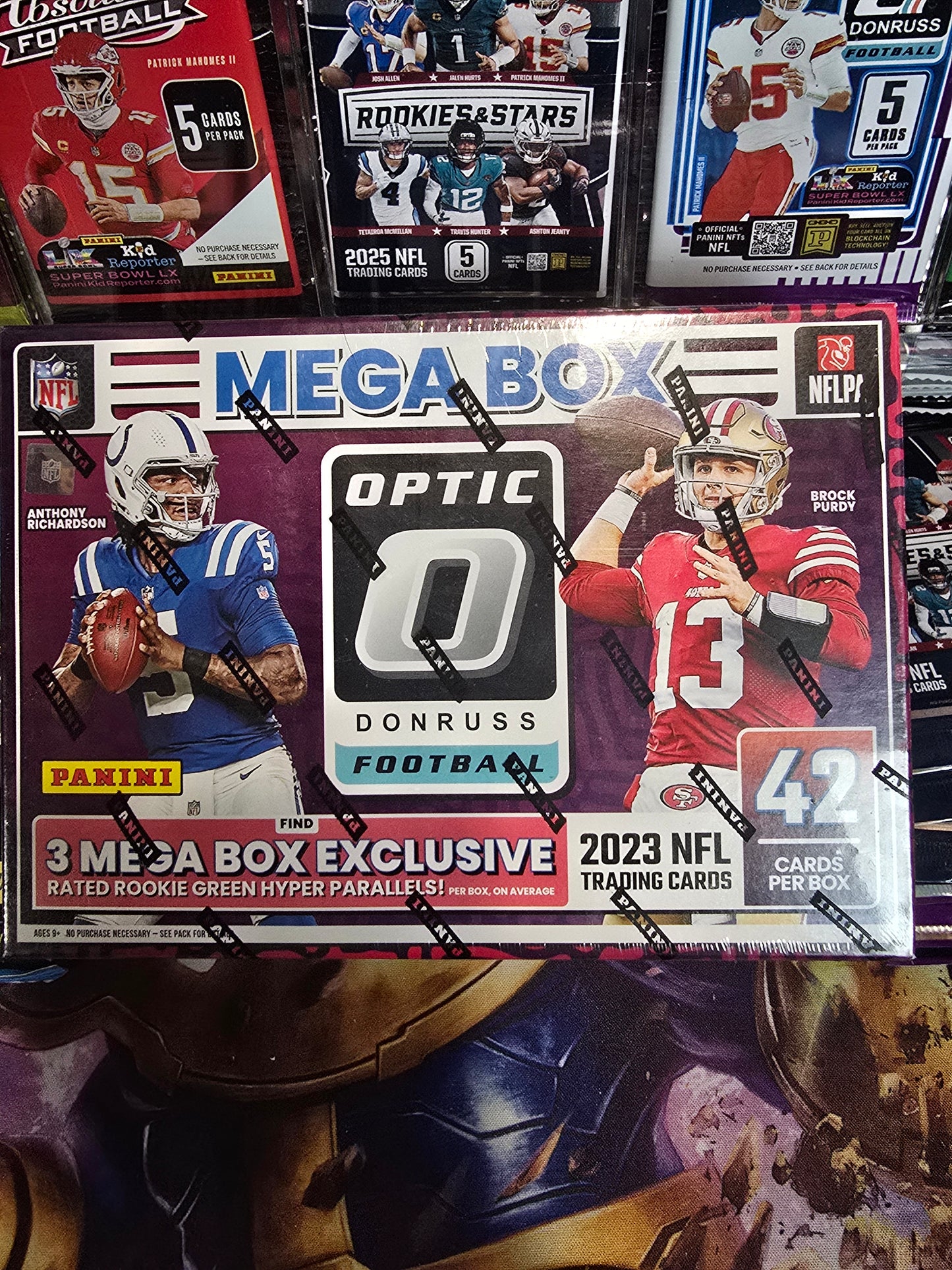 2023 MEGA BOX Panini Donruss Optic Football Trading Cards