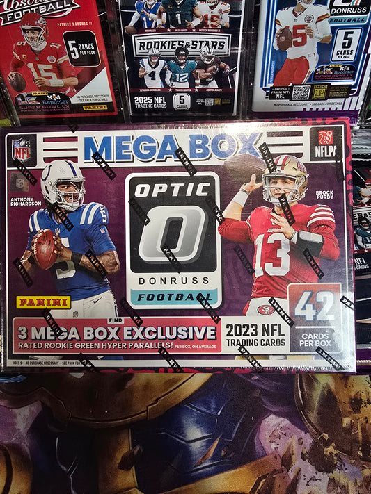 2023 MEGA BOX Panini Donruss Optic Football Trading Cards