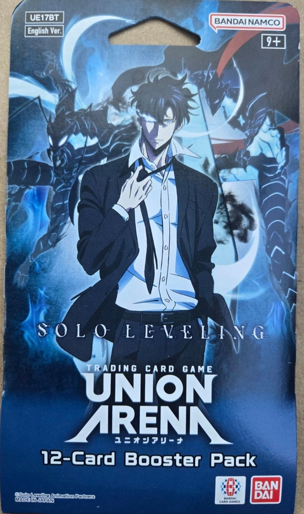 Solo Leveling English Union Arena SLEEVED Booster Pack UE17BT Bandai/Namco