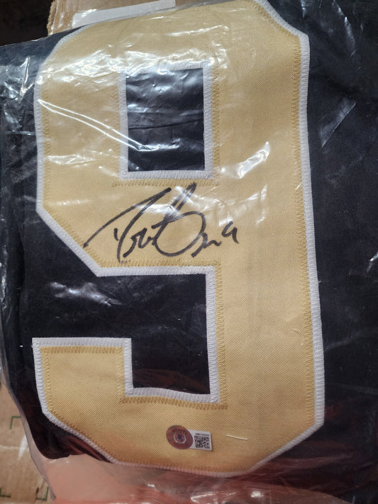 Drew Brees Autographed Saints Custom Jersey Beckett COA