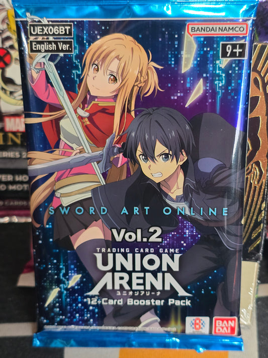 Sword Art Online Vol. 2 English  Union Arena Booster Pack! 12 cards! Bandai/Namco