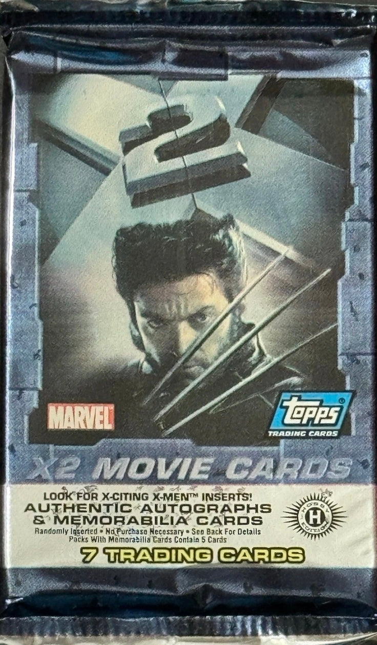 RARE X2: The Movie Hobby Pack X-Men - chase autos! Marvel