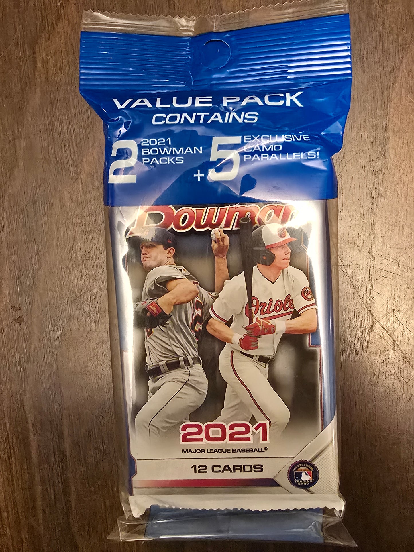 2021 Bowman Baseball Cello Pack - exclusive Camo Parallels!