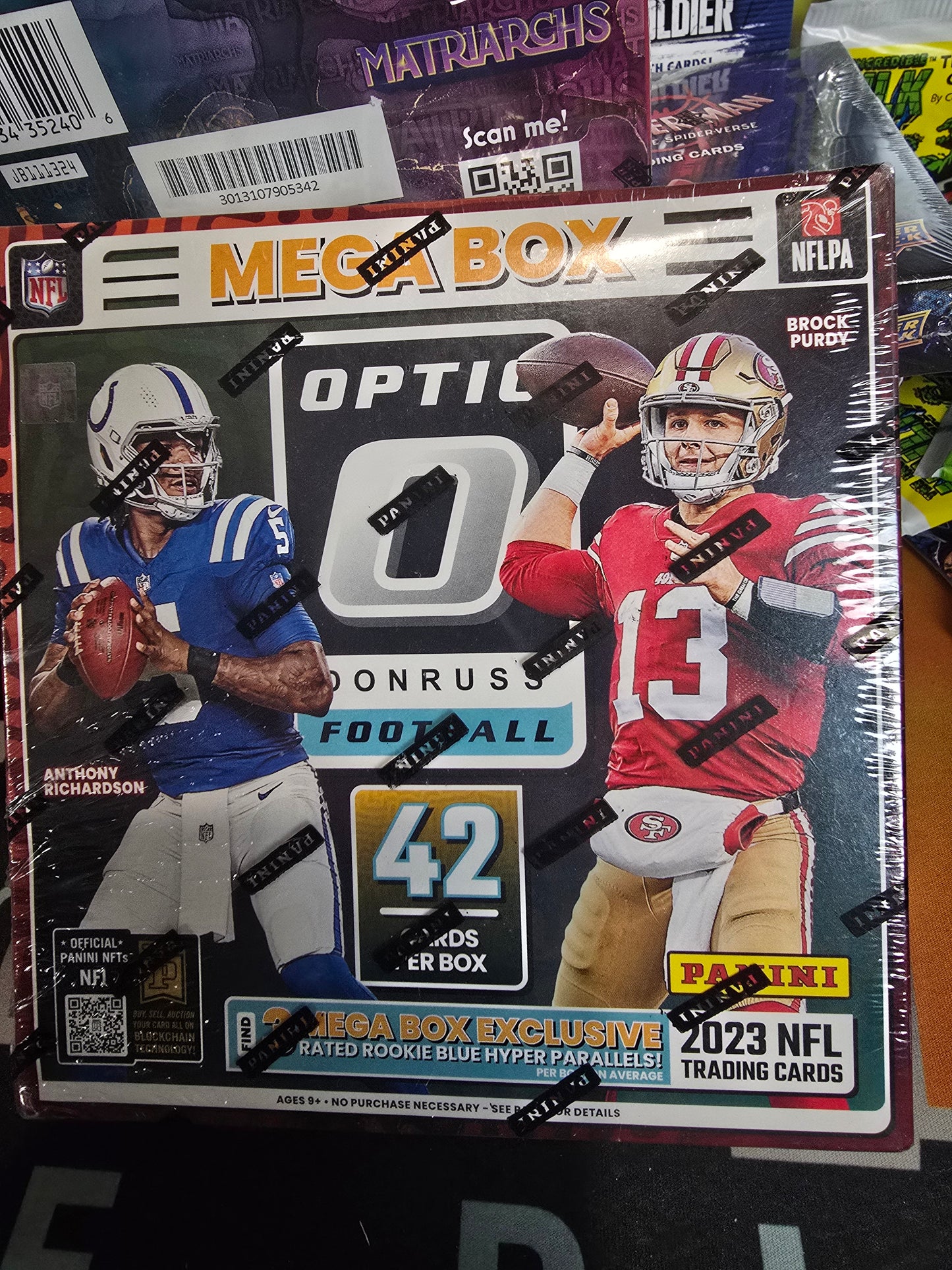 2023 MEGA BOX Panini Donruss Optic Football Trading Cards