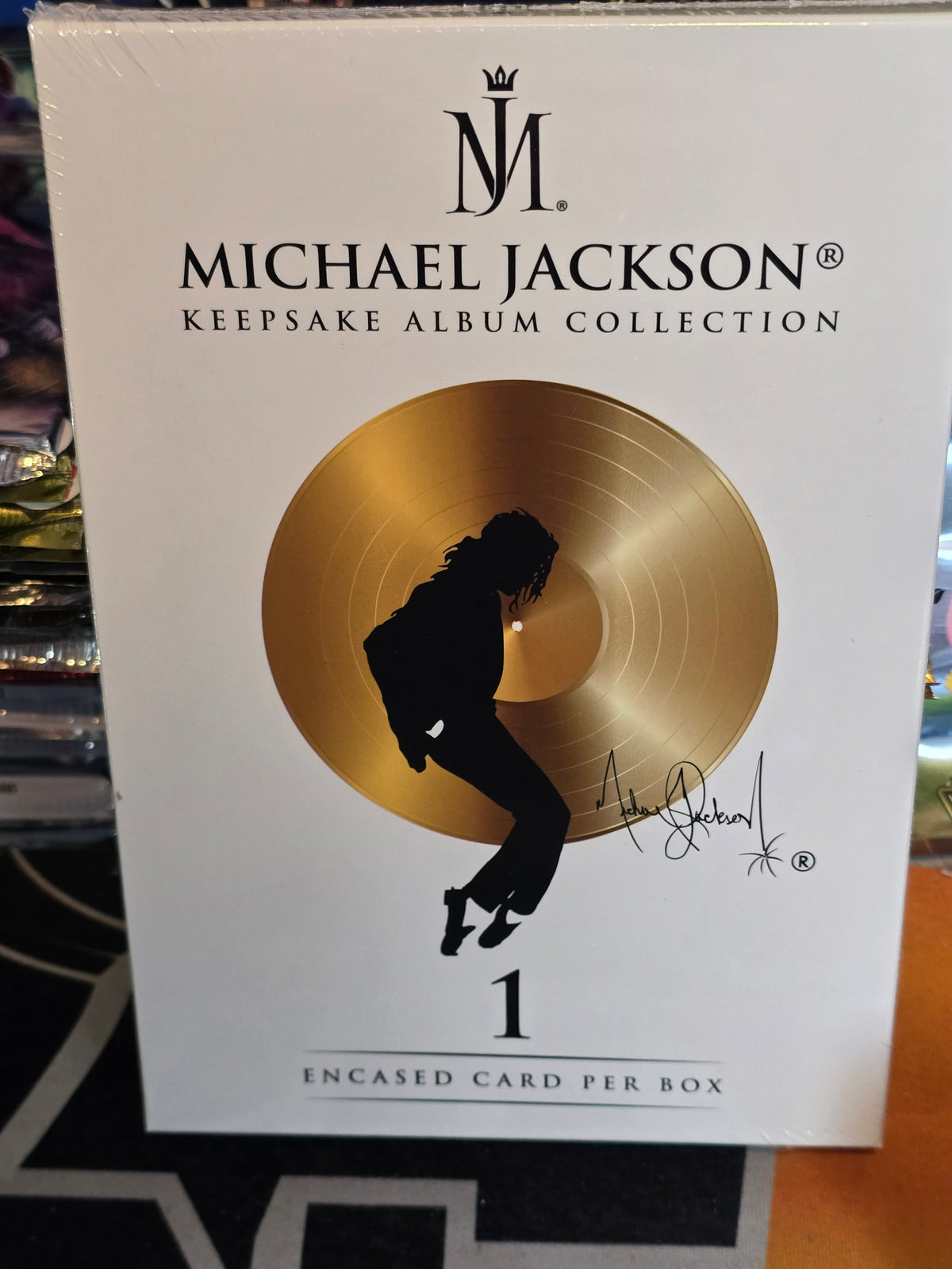 Keepsake Michael Jackson Album Collection Hobby Box - 1 Encased premium card!