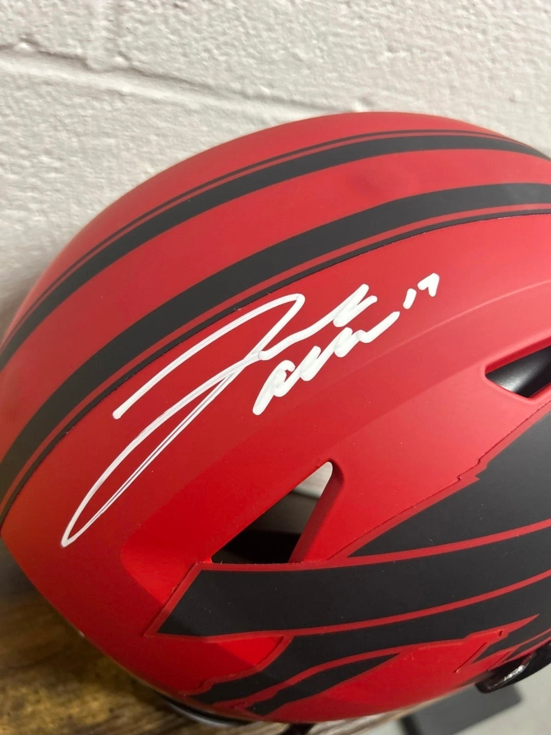 Josh Allen Speedflex Auto AUTHENTIC Rave Bills Full Size Helmet Beckett COA