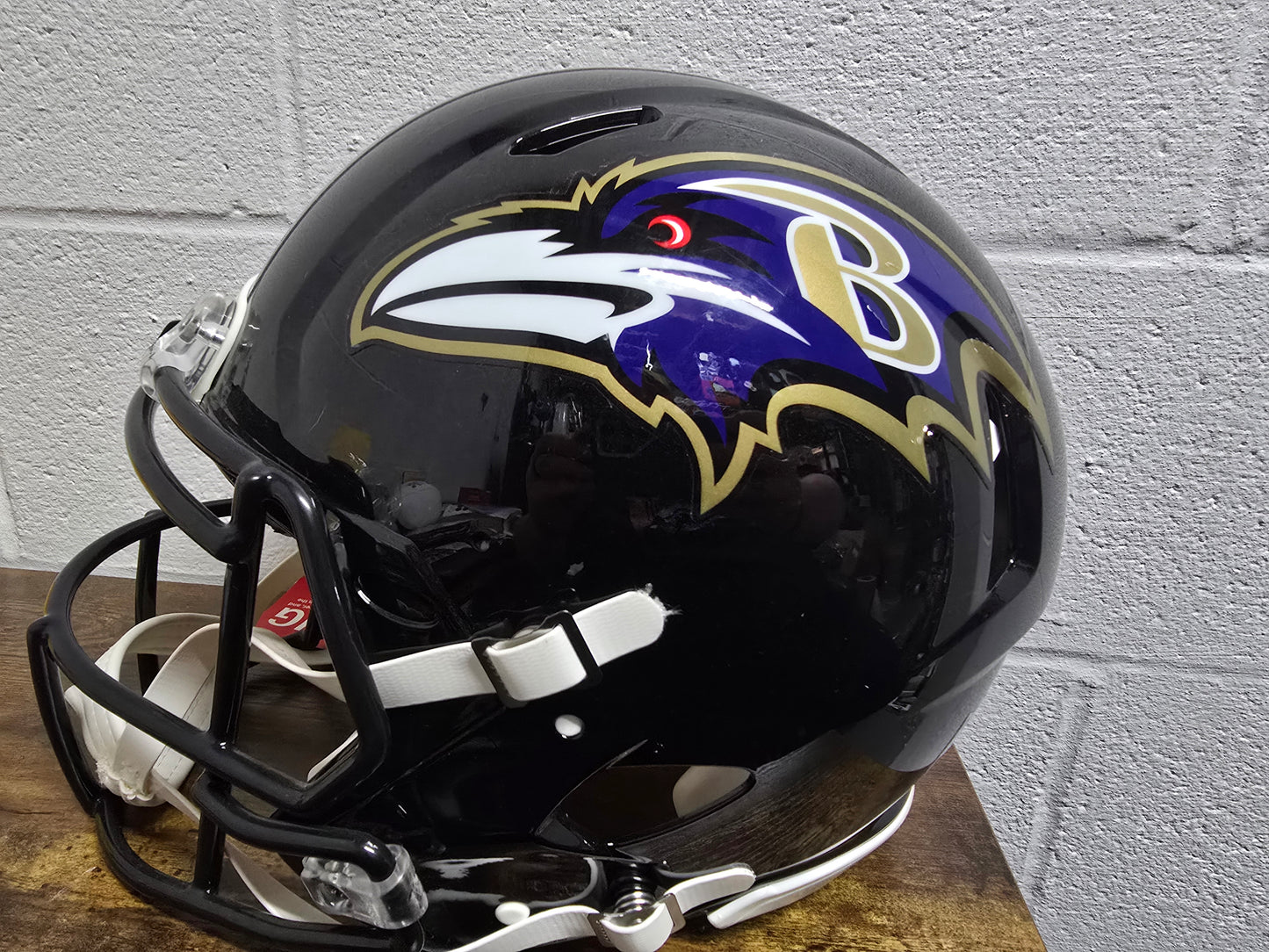 Trent Dilfer AUTHENTIC Super Bowl XXXV Inscription Helmet JSA COA