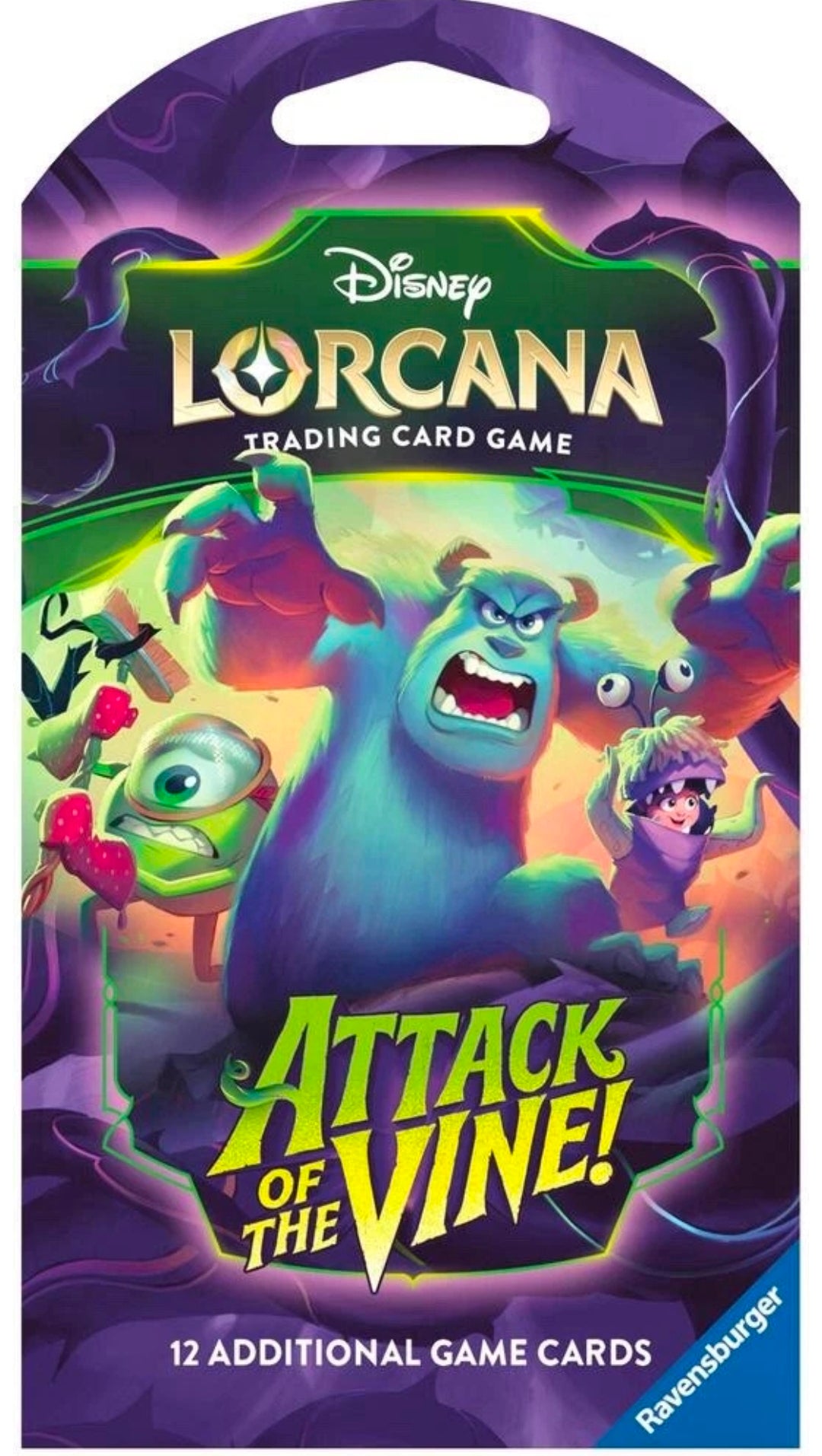 Disney Lorcana Attack of the Vine! SLEEVED Booster Pack