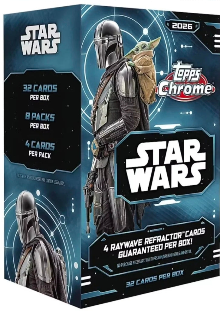2026 Topps chrome Star Wars Blaster Box - 8 packs!