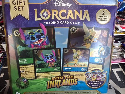 Disney Lorcana Into The Inklands Gift Set - FOUR Booster Packs!