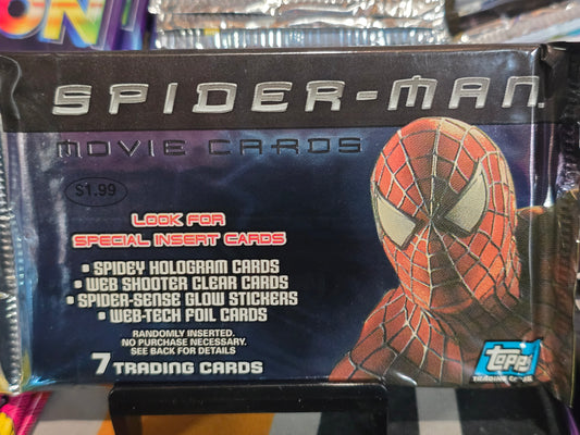 RARE! 2002 Spider-Man Movie Cards Pack Tobey Maguire