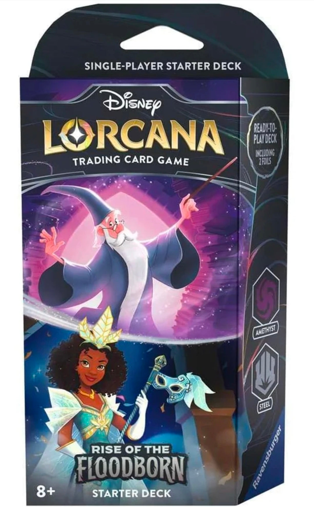Disney Lorcana Rise of the Floodborn Starter Deck - includes 1 booster pack!